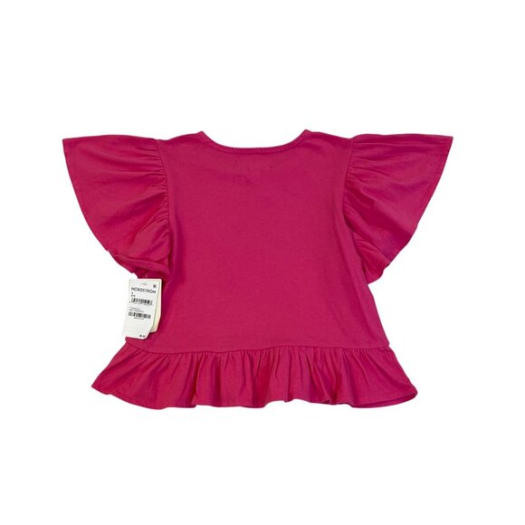 Tucker + Tate Girls Fuchsia Ruffle Top & Skort Set Size 5 - Picture 6 of 13